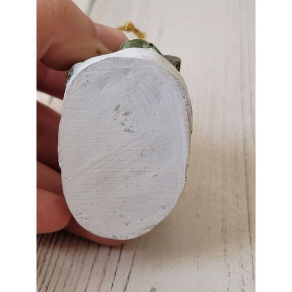 Mini Snowed house winter wreath pine tree ornament Xmas decor - Picture 6 of 6